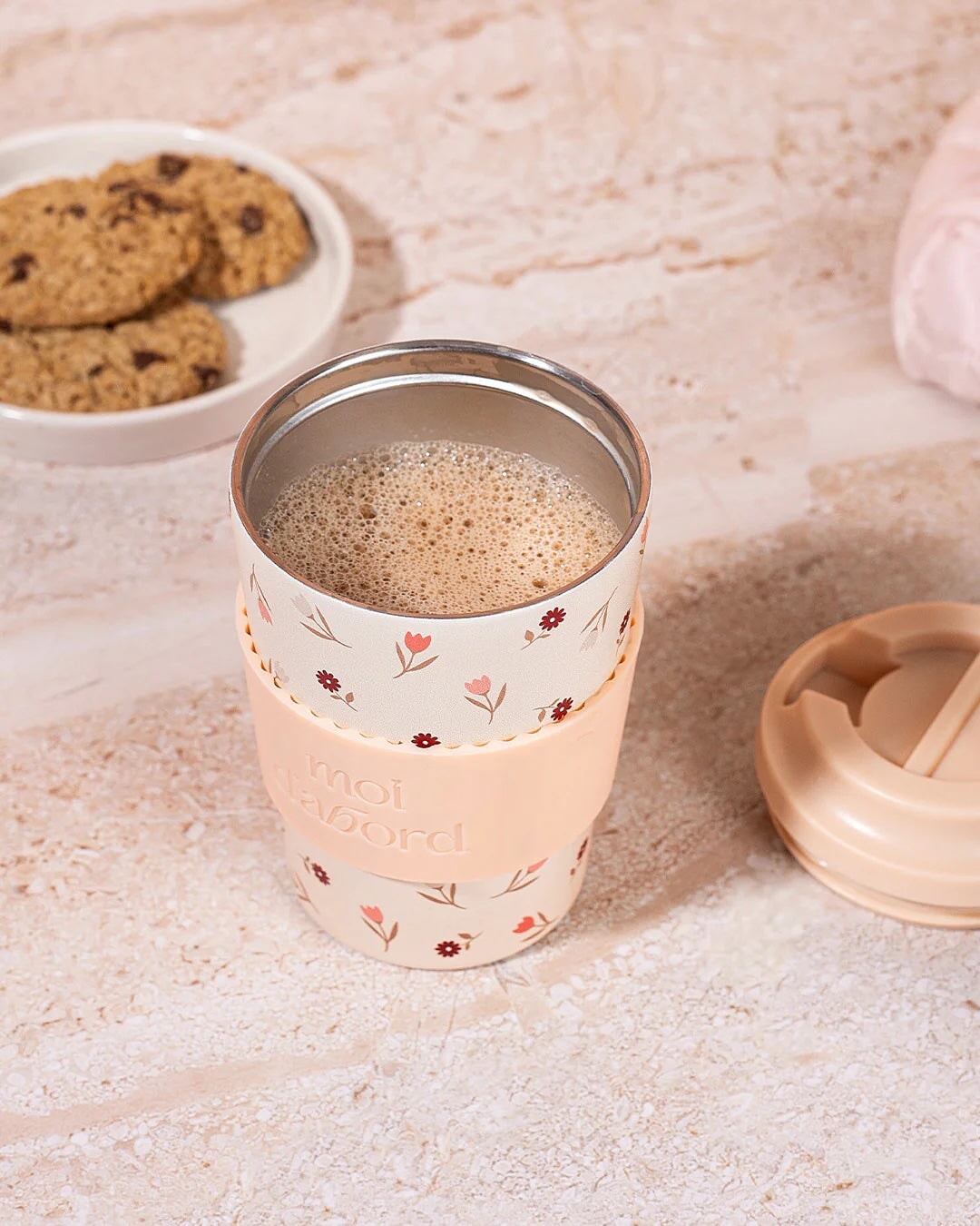 Tasse de voyage isotherme mélange floral Moi d&