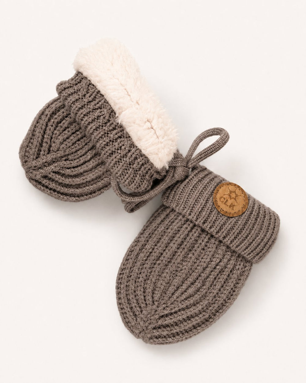 Mitaines en tricot côtelé Mocha Calikids Mlle et Coco