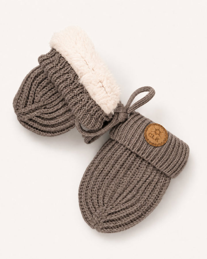 Mitaines en tricot côtelé Mocha Calikids Mlle et Coco