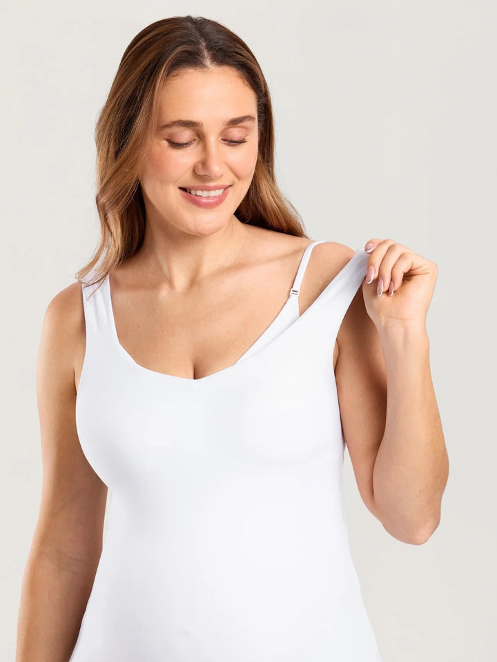 camisole allaitement et maternité natrelax Momanda blanc Mlle et Coco
