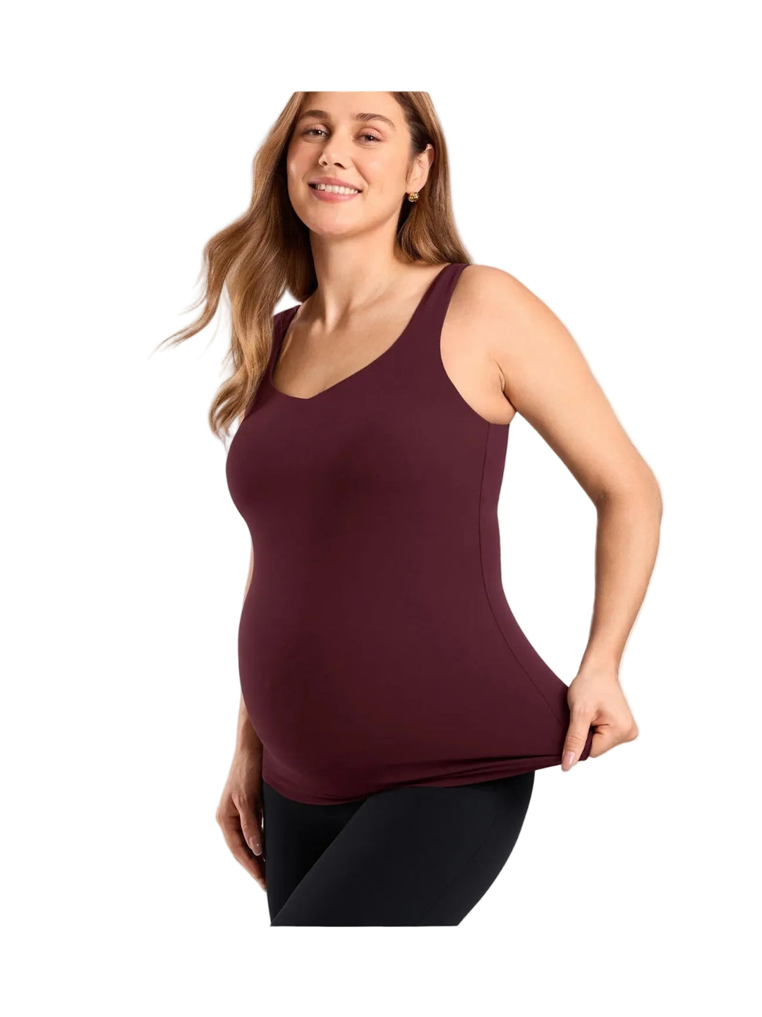 Camisole de maternité et allaitement Natrelax Prune Momanda