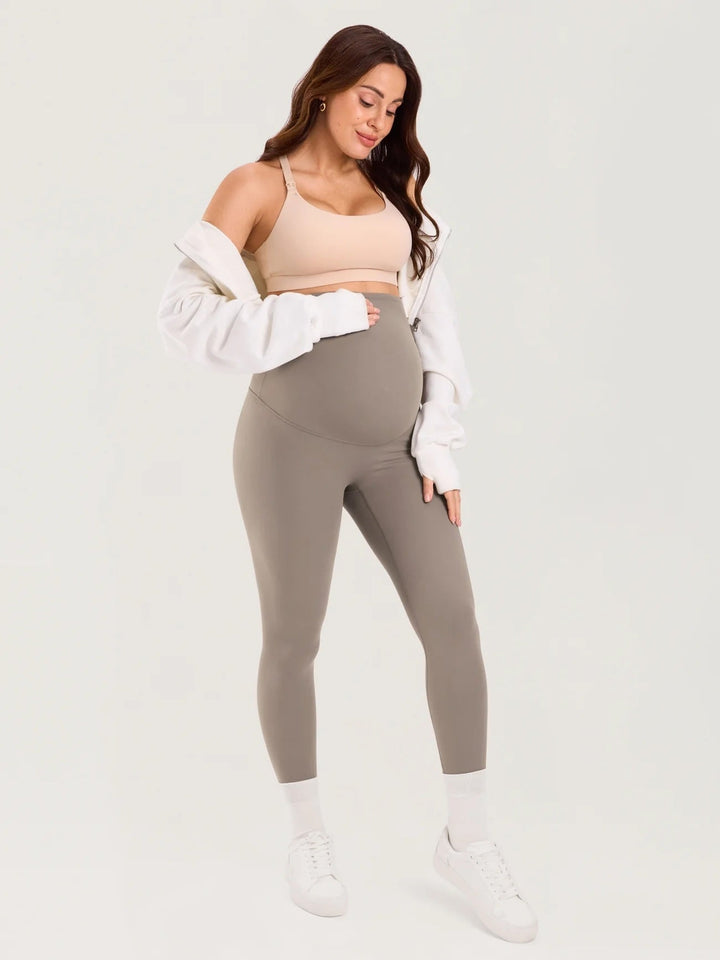 legging pantalon maternité Momanda kaki taupe Mlle Coco