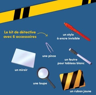 mon coffret enquêtes Auzou Jeu enfant Mlle et Coco