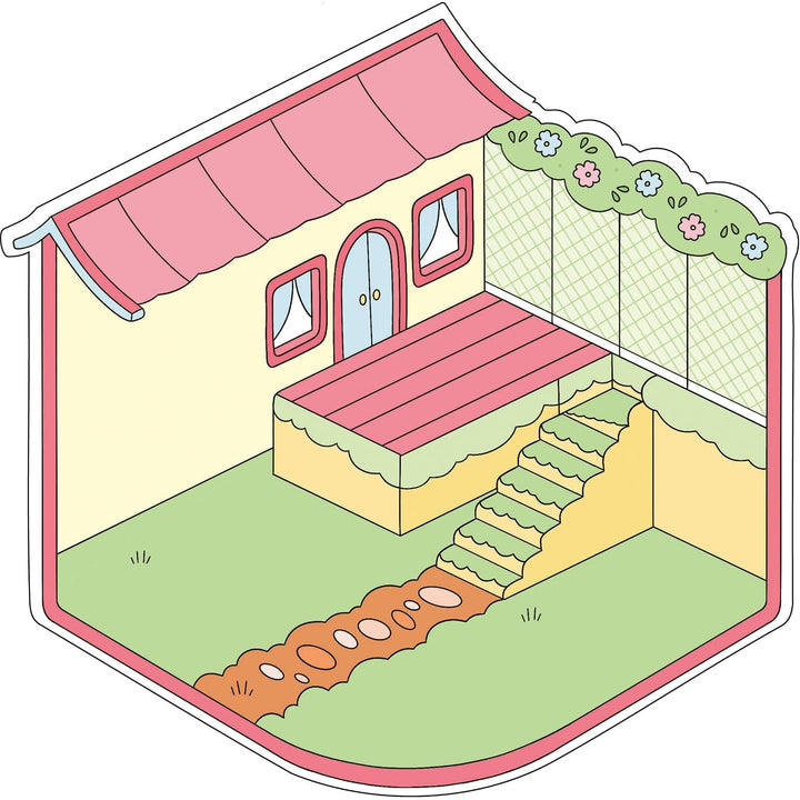 Autocollants et bricolage Mon petit monde en stickers : La maison Gründ Québec Mlle et Coco
