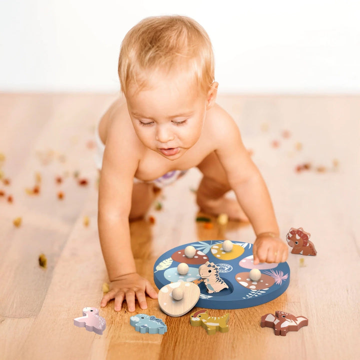 Puzzle en bois surprise dino Speedy Monkey Mlle et Coco