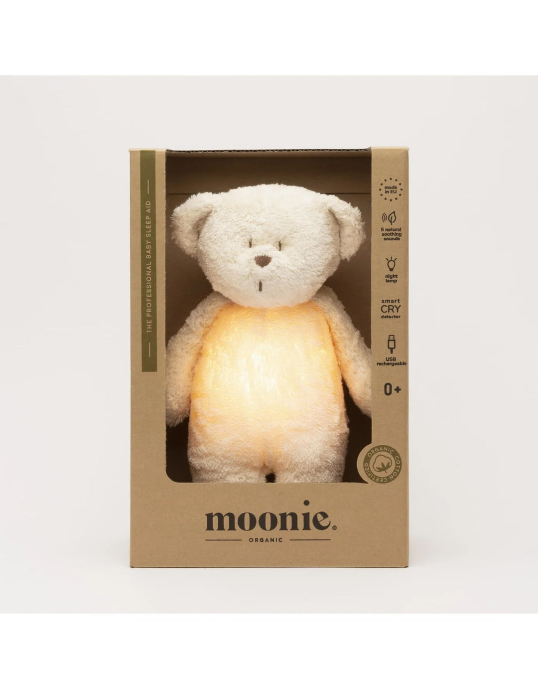 Peluche Moonie ourson polaire musical veilleuse Mlle et Coco