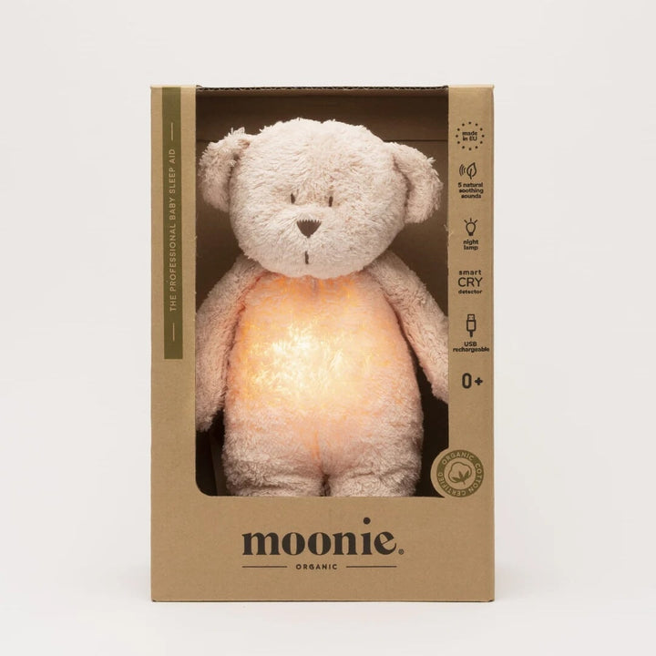 Ours Rose Lampe Bay sleep aid 8 en 1 Organic Moonie Mlle et Coco