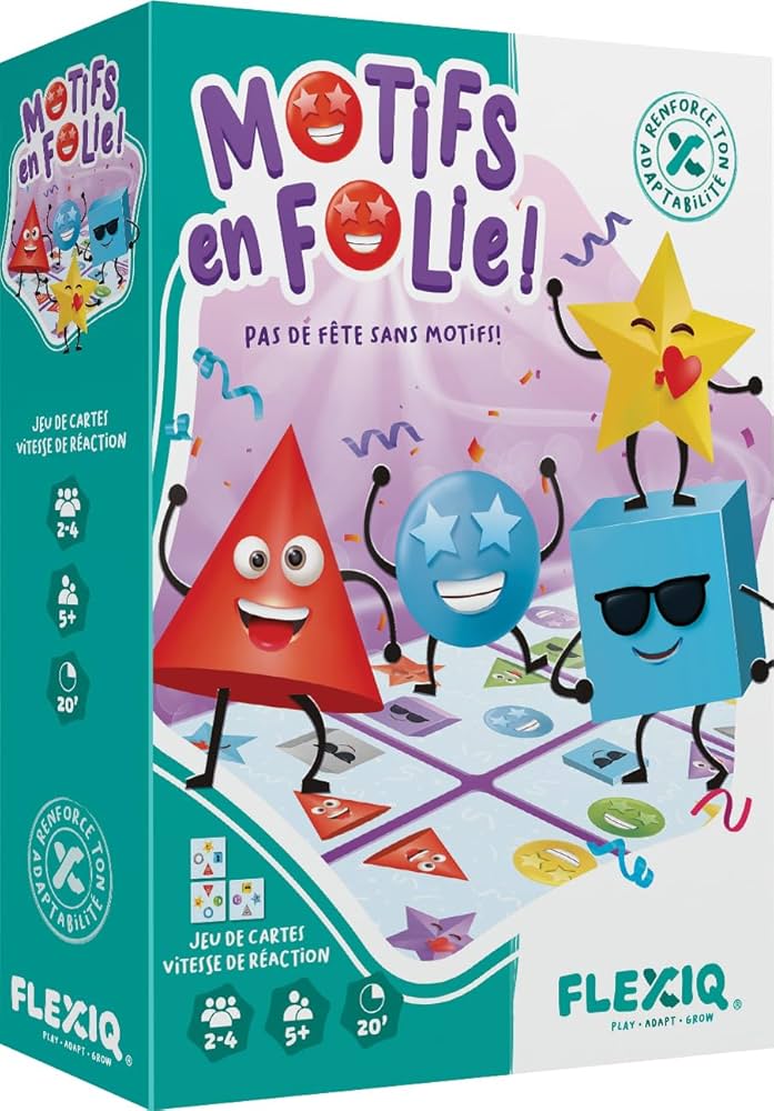 jeu de société motifs en folie Flexiq Mlle et Coco