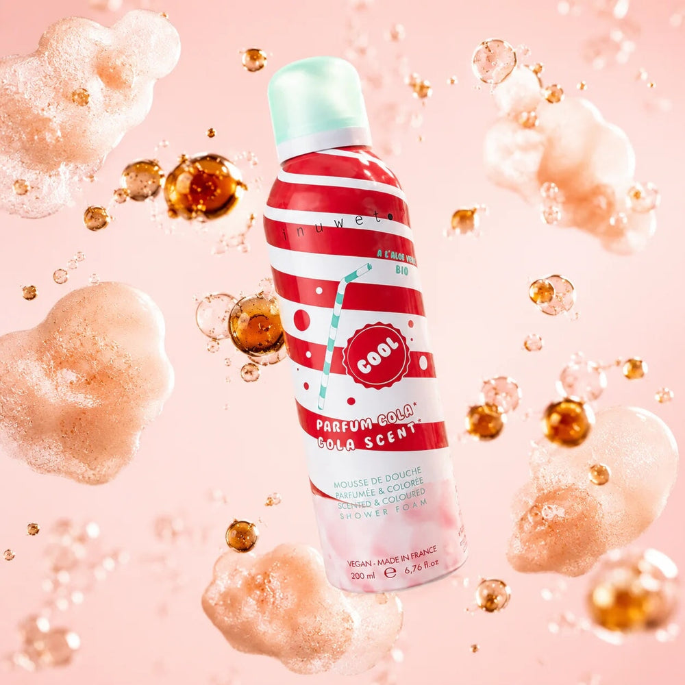 Mousse de douche Cola nuwet Produit vegan Mlle et Coco