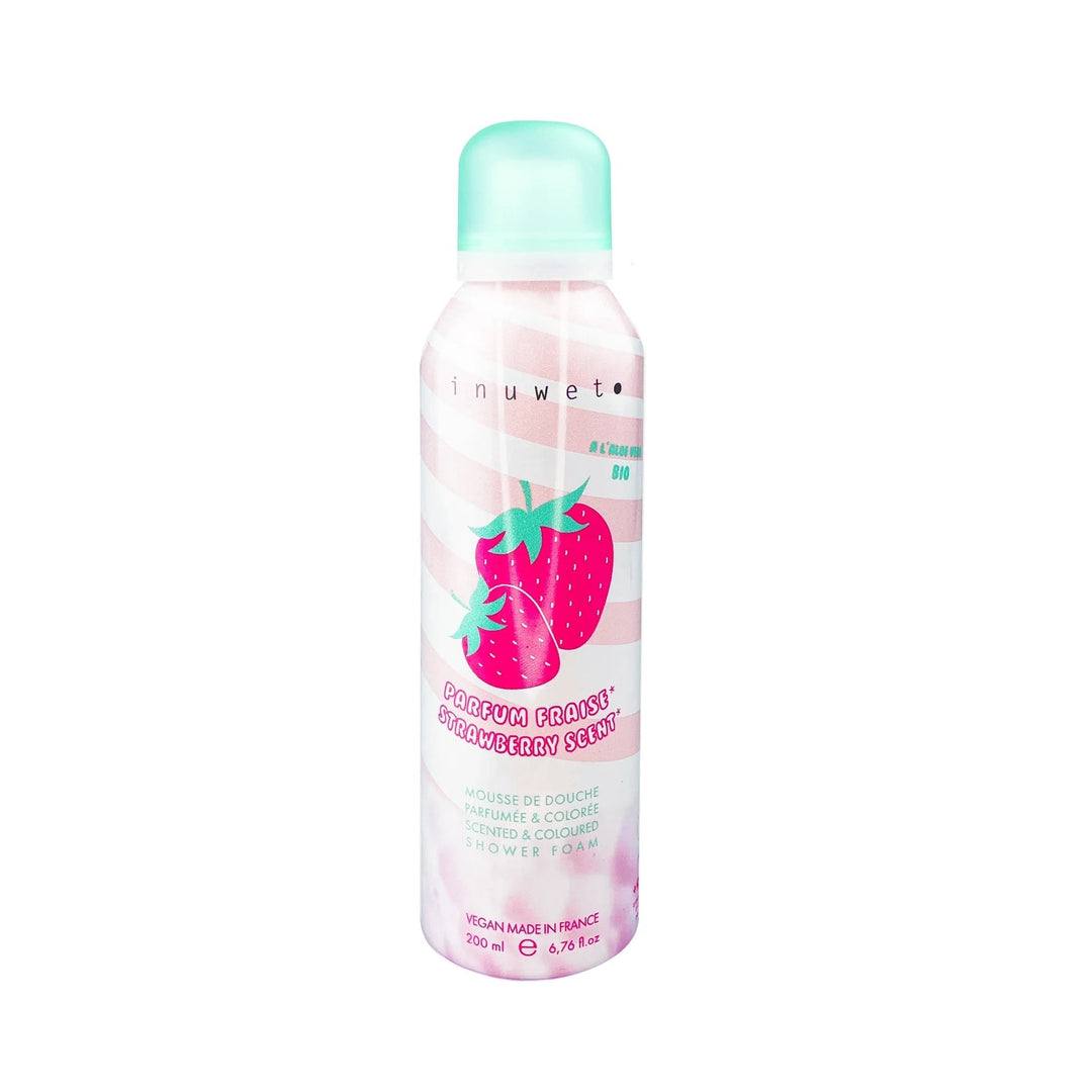 Coffret mousse de douches et accessoire - Fraise - Inuwet Produits de soins Inuwet 