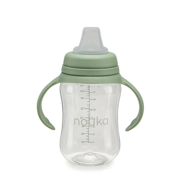 gobelet a bec souple mousse vert accessoire enfant bébé Noüka