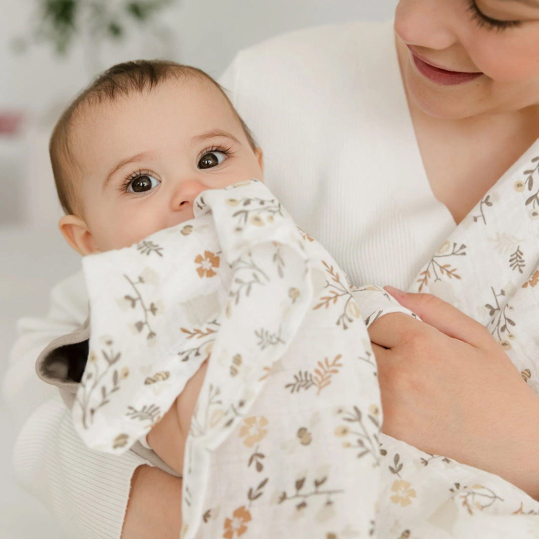 Couverture mousseline abeilles Perlim Pinpin Mlle et Coco