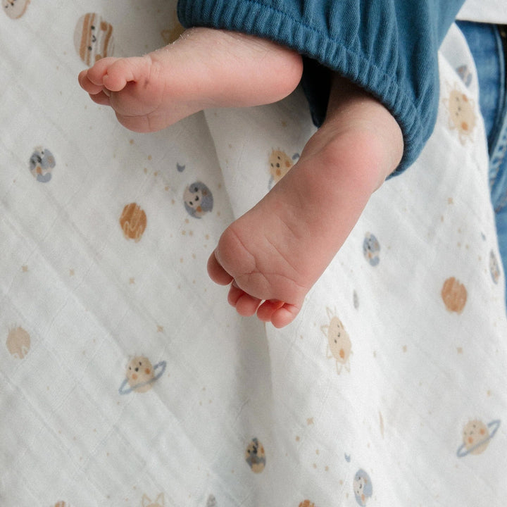 Couverture mousseline cosmos Perlim Pinpin Mlle et Coco
