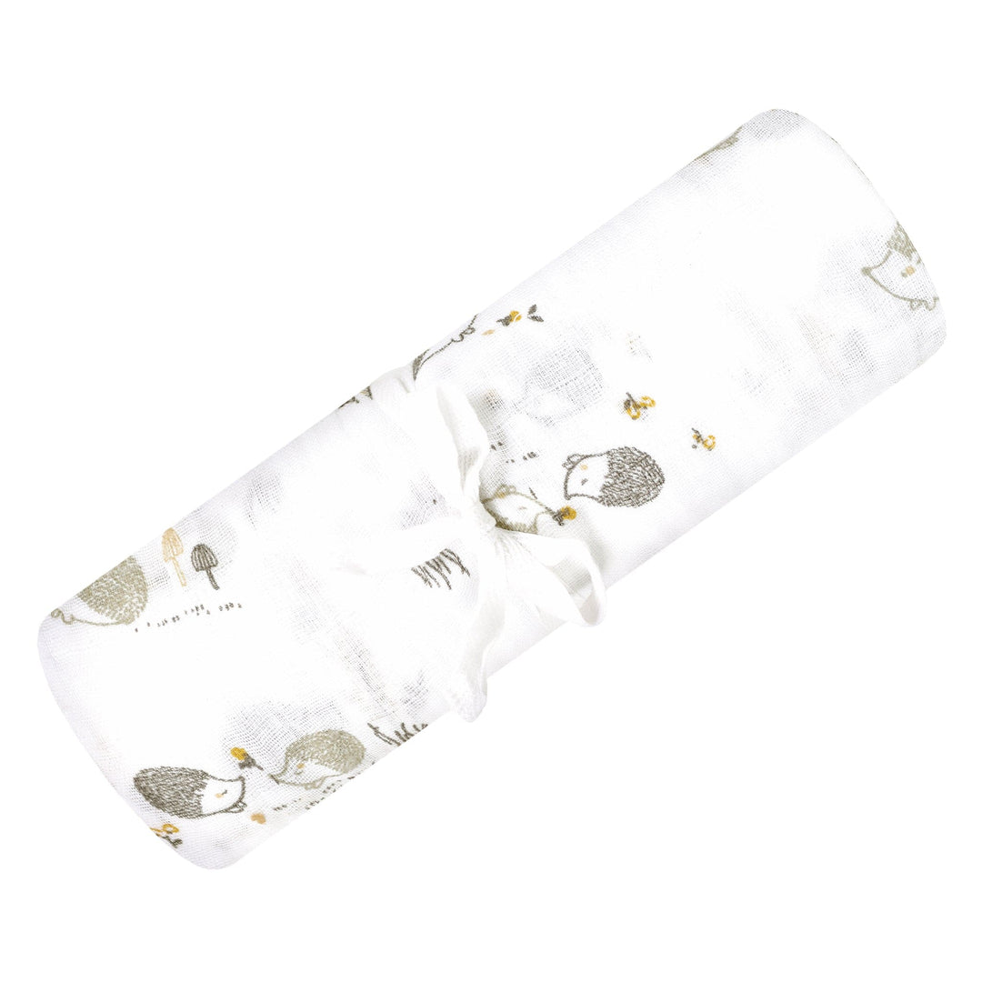 Couverture mousseline hérissons Perlim Pinpin Mlle et Coco