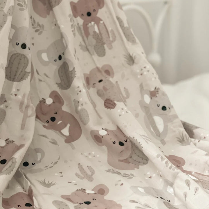 couverture mousseline jolis koalas Mlle et Coco Création Jade