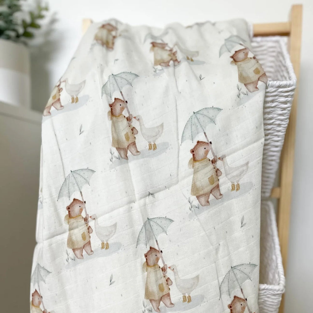 couverture mousseline Création Jade parapluie Mlle et Coco