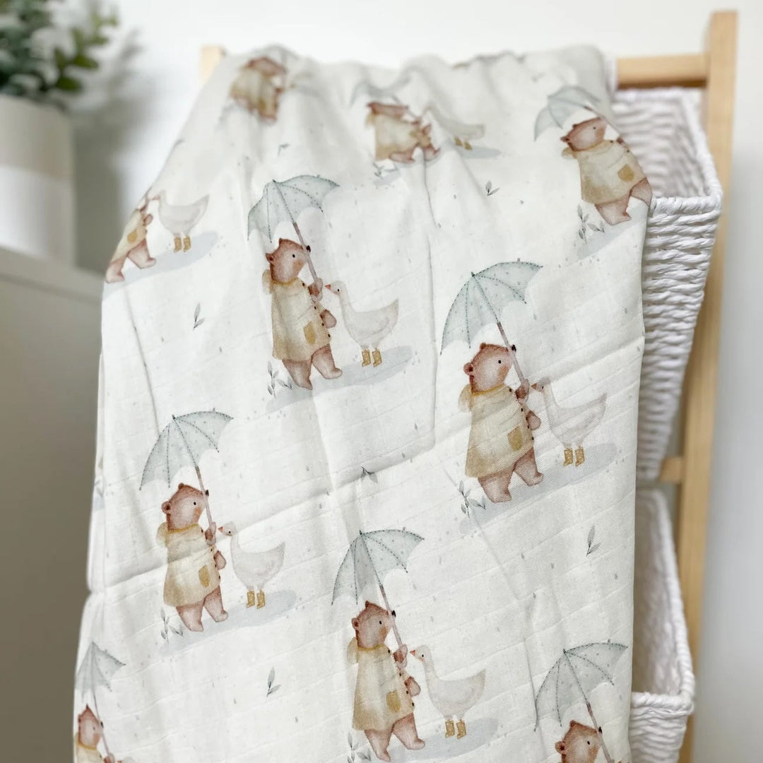couverture mousseline Création Jade parapluie Mlle et Coco