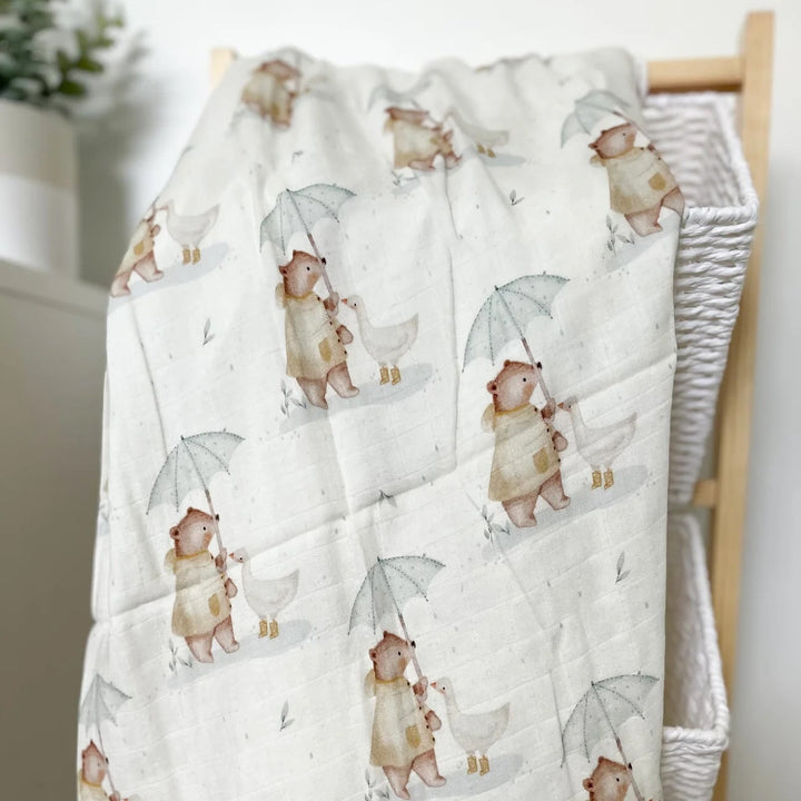couverture mousseline Création Jade parapluie Mlle et Coco