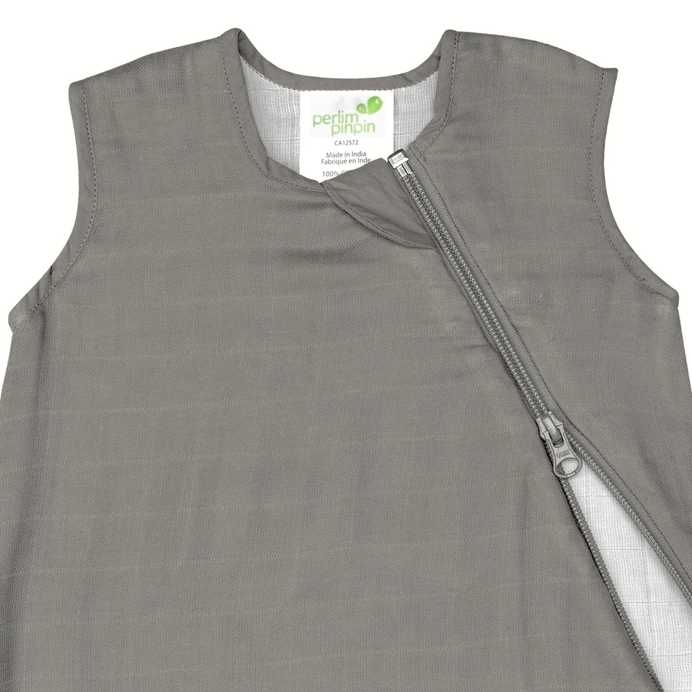 Dormeuse mousseline gris 0.7 tog Perlim Pinpin Mlle et Coco