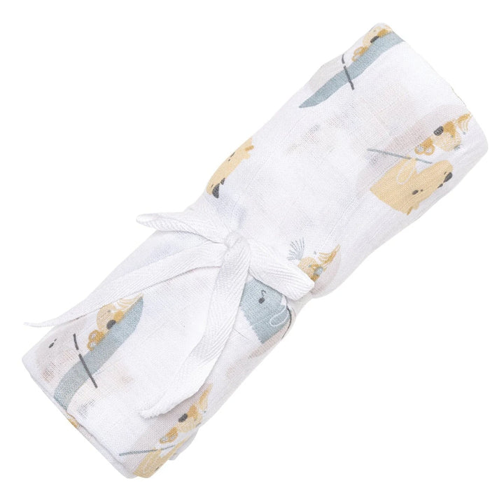 Mousseline Rhinos de Perlimpinpin, couverture pour bébé