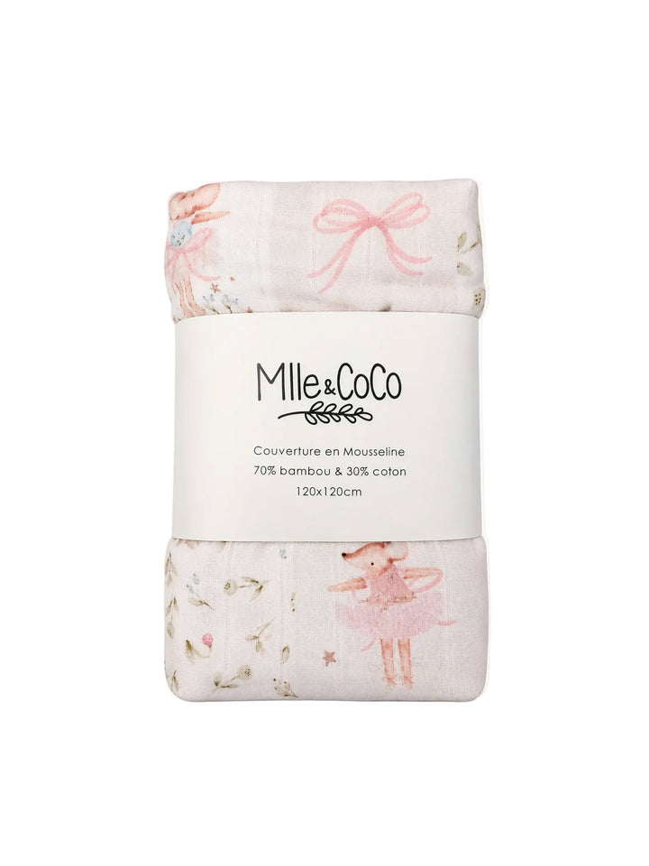 mousseline Mlle et Coco Souris courte pointe 
