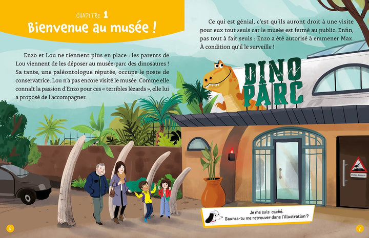 Roman énigme  Le musée des dinosaures Auzou éditions