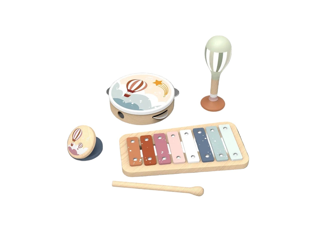 Ensemble musical en bois sky Speedy Monkey Mlle et Coco