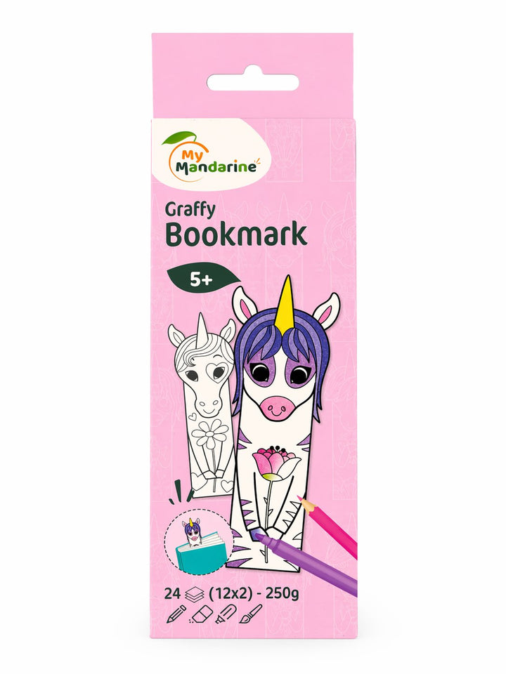 Bricolage - Graffy bookmark licorne - My Mandarine