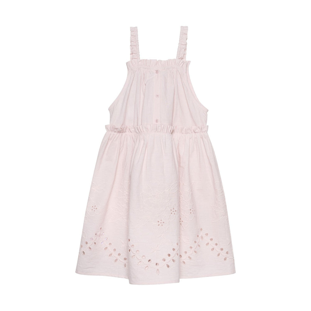 robe dentelle motifs floraux rose Minymo Mlle et Coco 123117