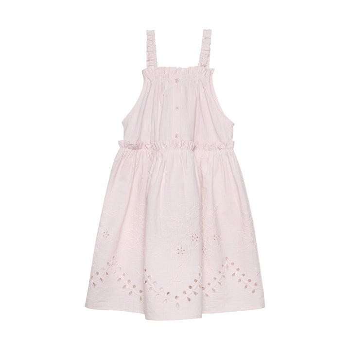robe dentelle motifs floraux rose Minymo Mlle et Coco 123117