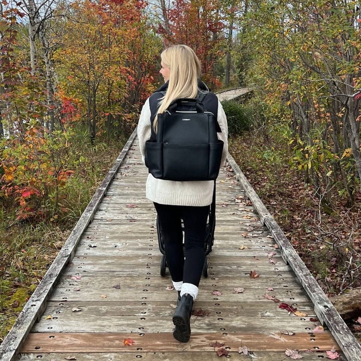 sac couche cuir vegan noir Nala Lambert produits québécois