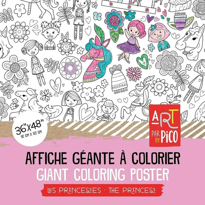 Nappe Géante Coloriage Princesses Pico Mlle et Coco