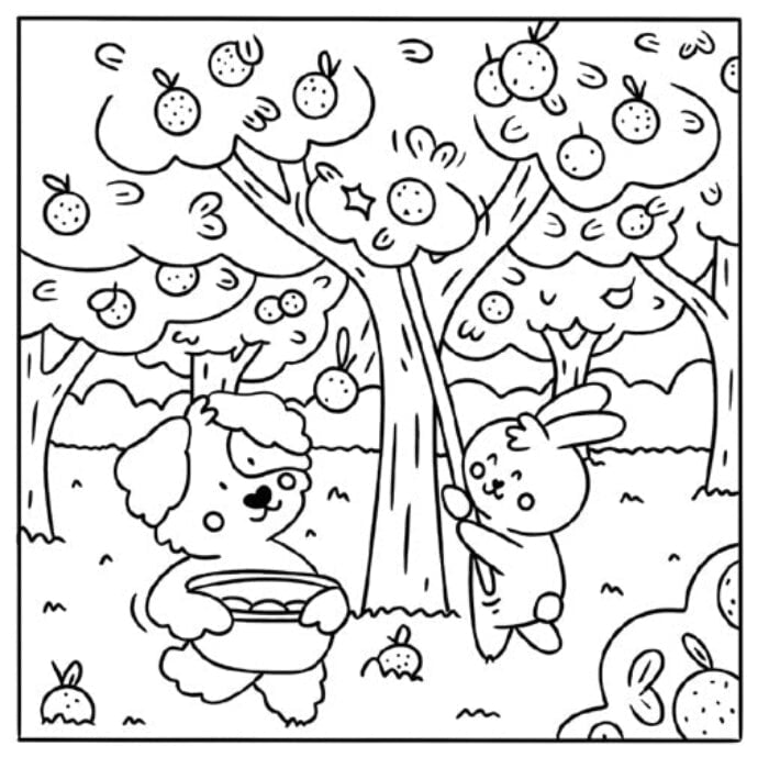 Livre à colorier Mon petit monde cosy - So nature ! Nathan Mlle et Coco