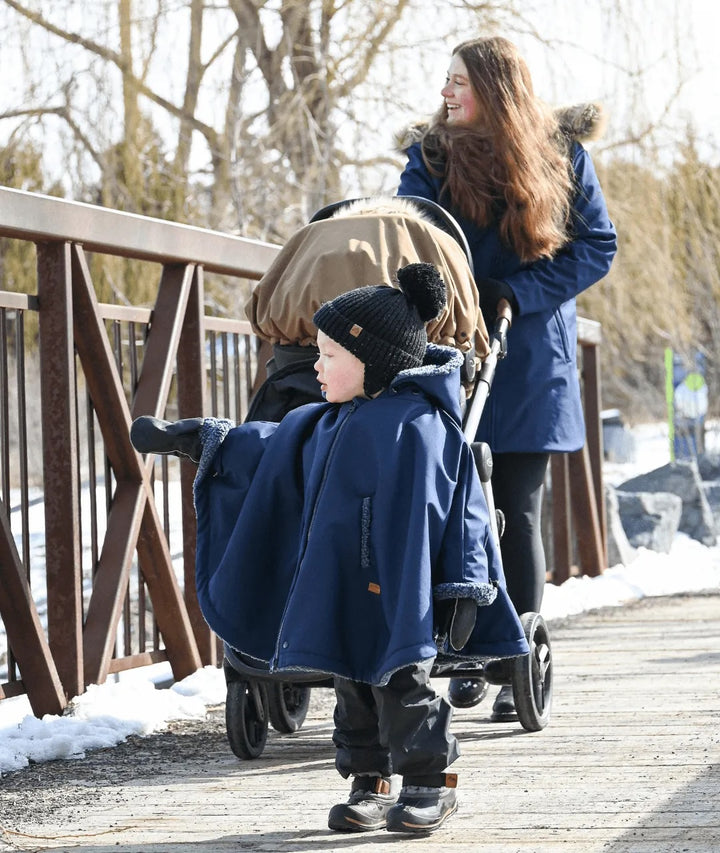 Housse poncho 3 en 1 navy bébé jusqu&