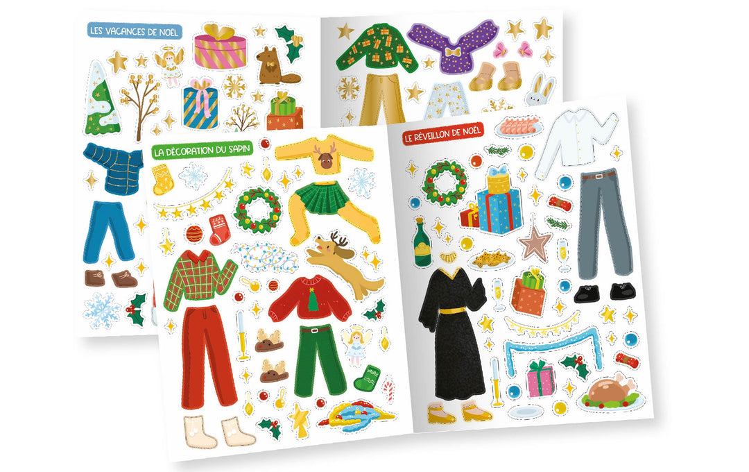 Mes 500 autocollants créatifs Noël enchanté Auzou éditions Mlle et Coco