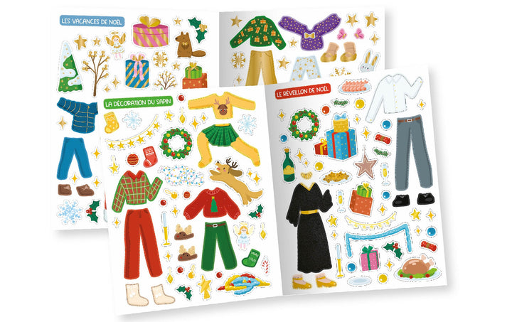 Mes 500 autocollants créatifs Noël enchanté Auzou éditions Mlle et Coco