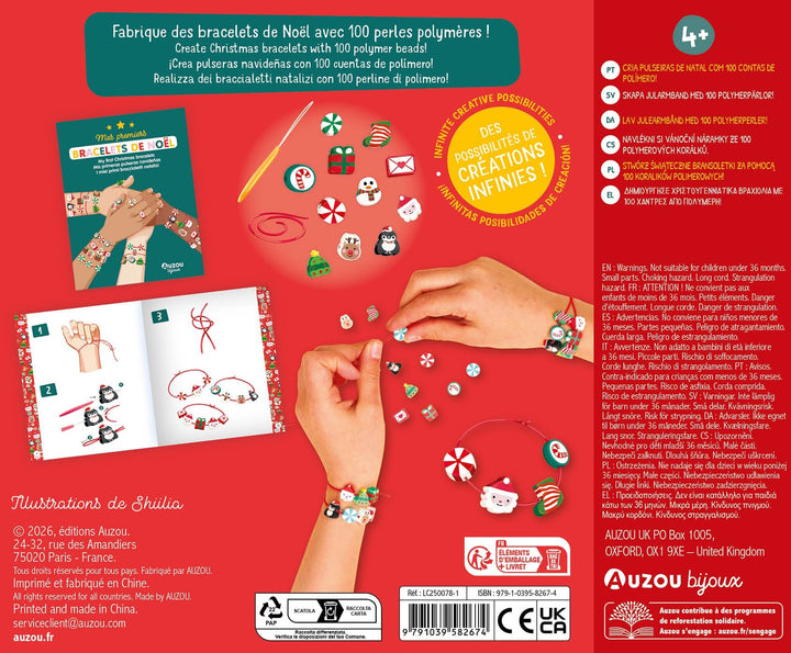 Mes jolis bijoux -Mes premiers bracelets de noël auzou éditions Mlle et Coco