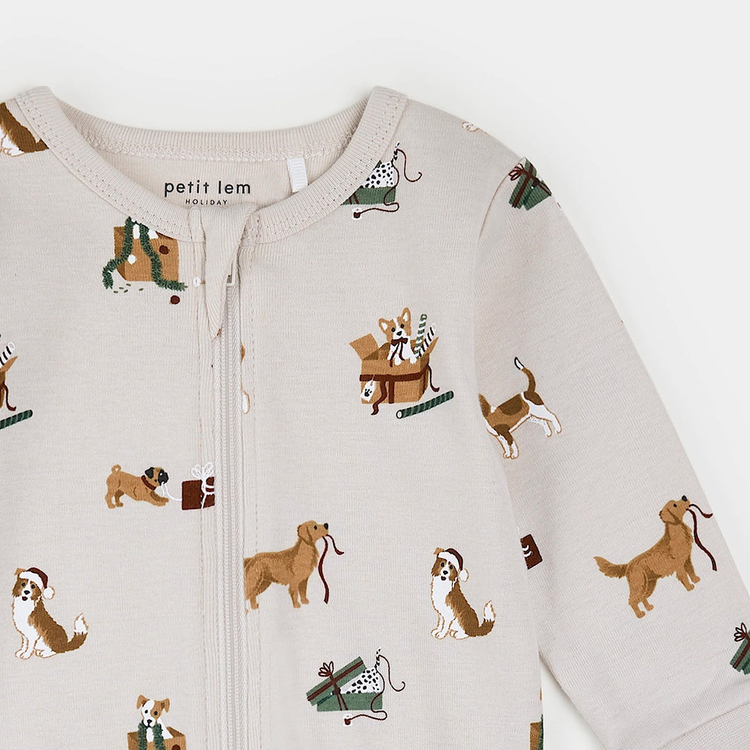 Pyjama Chien de Noël Petit Lem Mlle et Coco
