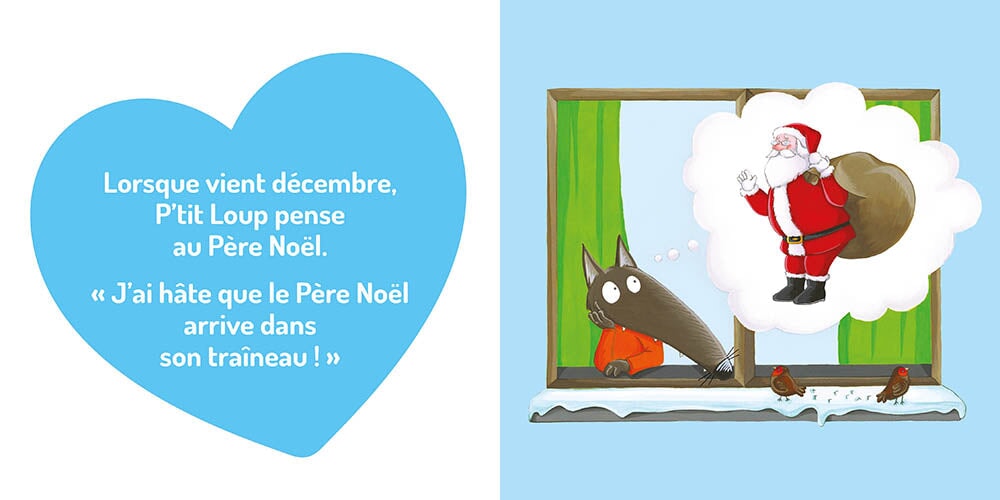 Livre P'tit Loup aime le Père Noël Auzou 