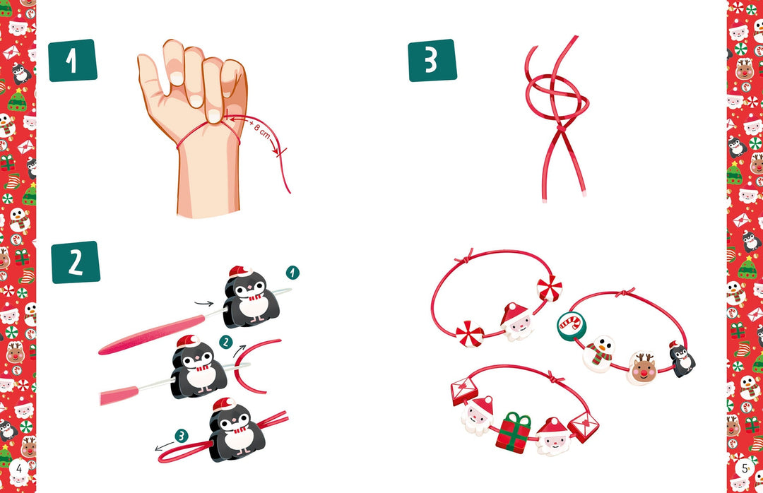 Mes jolis bijoux -Mes premiers bracelets de noël auzou éditions Mlle et Coco