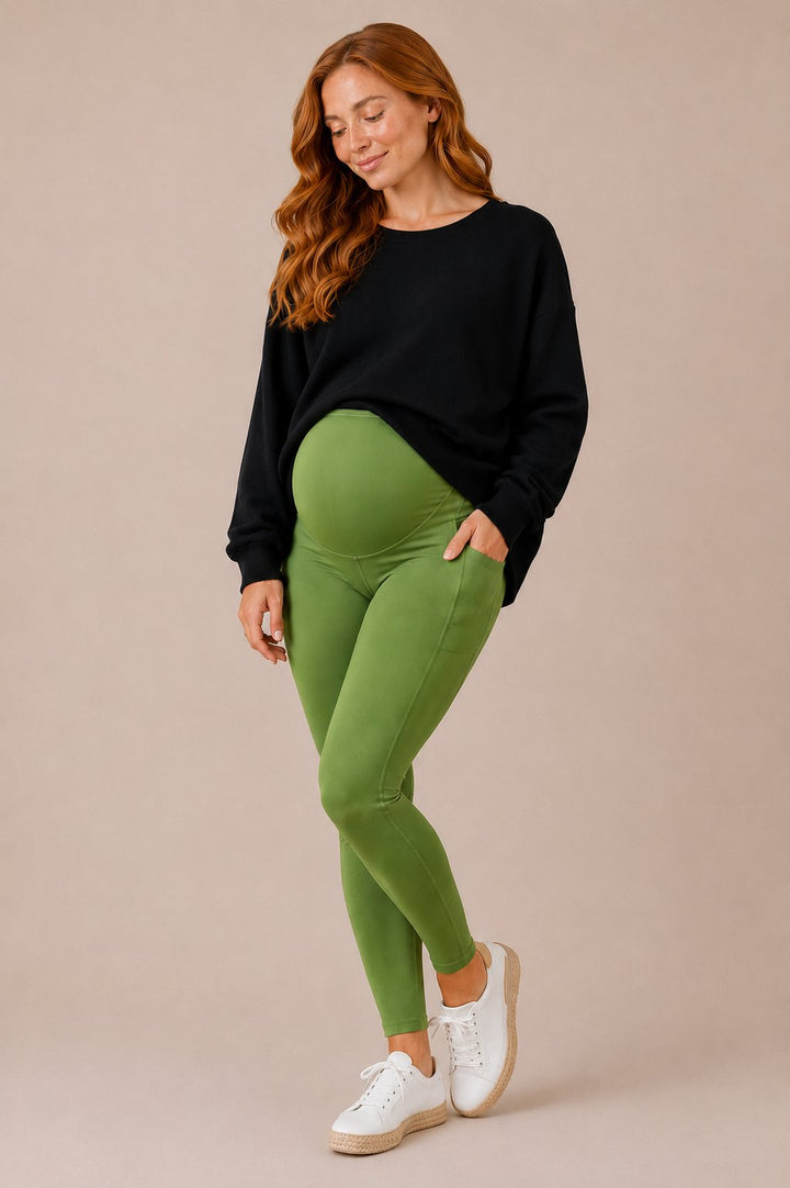 legging maternité bloom vert Noemie Mlle et coco