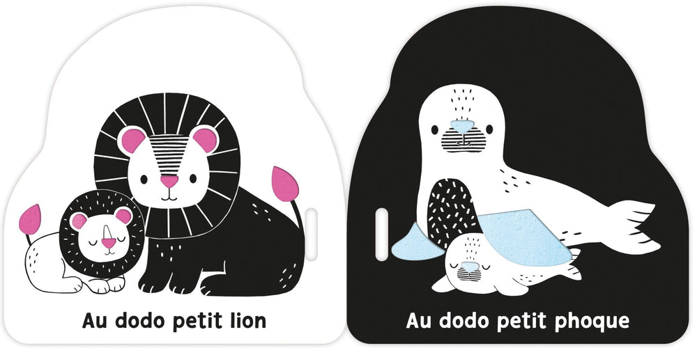 Mon premier livre pousette noir et blanc  Au dodo  Auzou