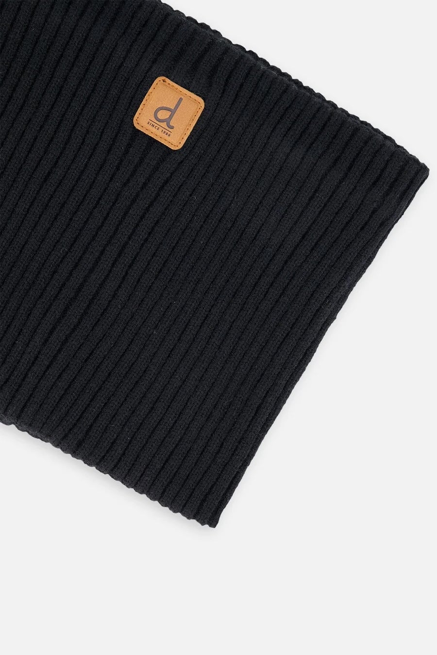 Cache-cou mi-saison en tricot Noir Deux par Deux Mlle et Coco