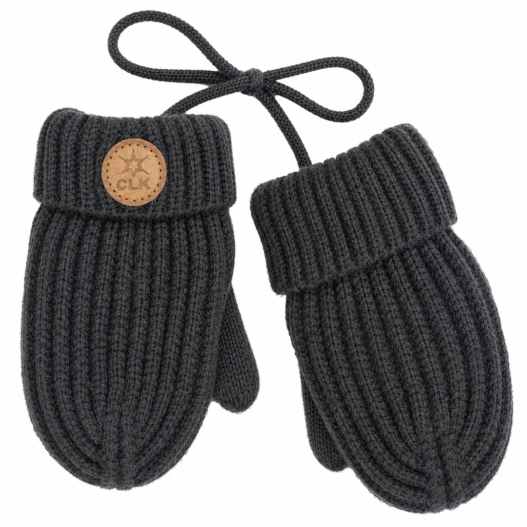 Mitaines en tricot côtelé Noir encre
Calikids Mlle et Coco