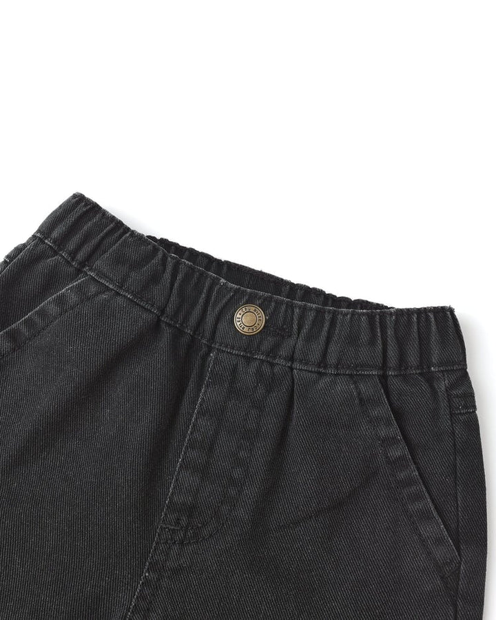 Jeans taille élastique denim noir Rylee + Cru Mlle et Coco