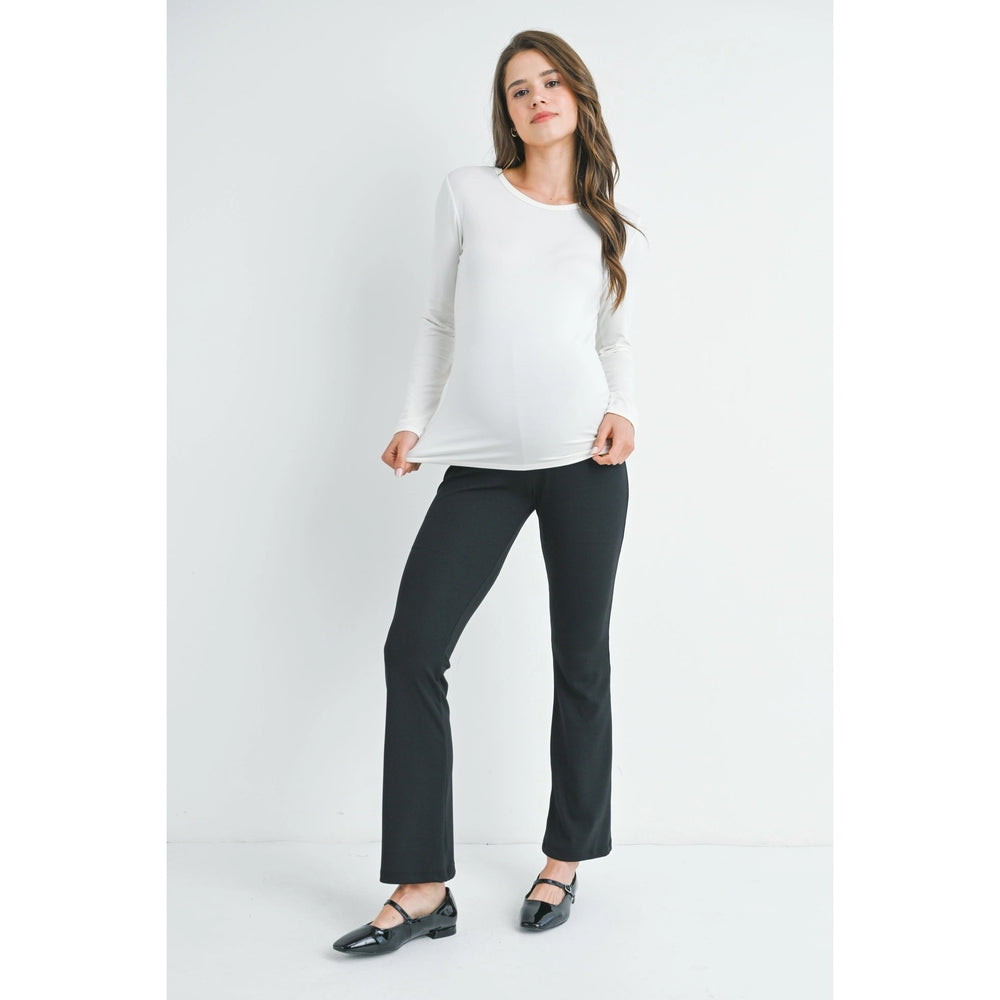 pantalon maternité taille élastique noir Hello Miz Mlle et Coco