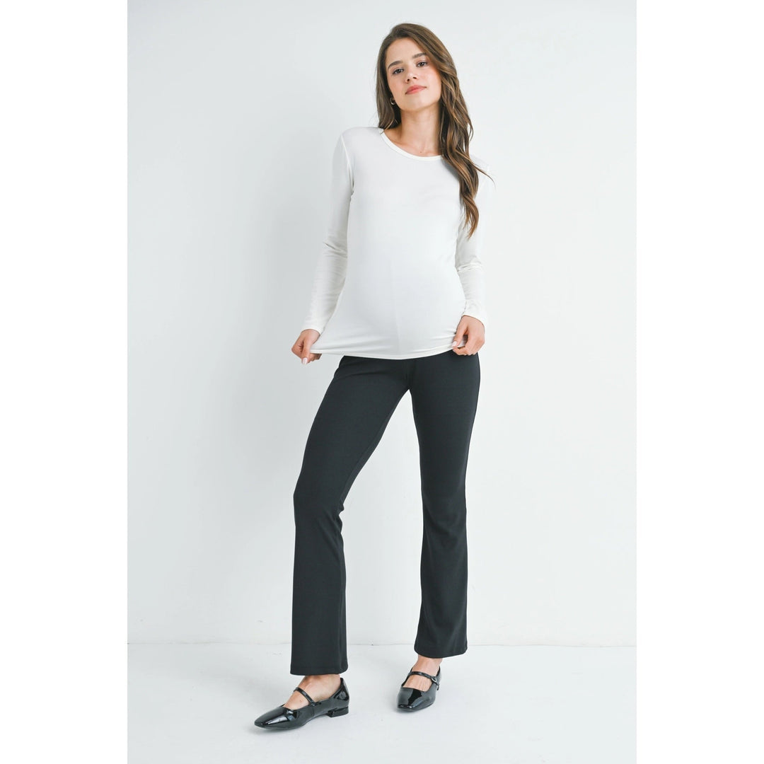 pantalon maternité taille élastique noir Hello Miz Mlle et Coco