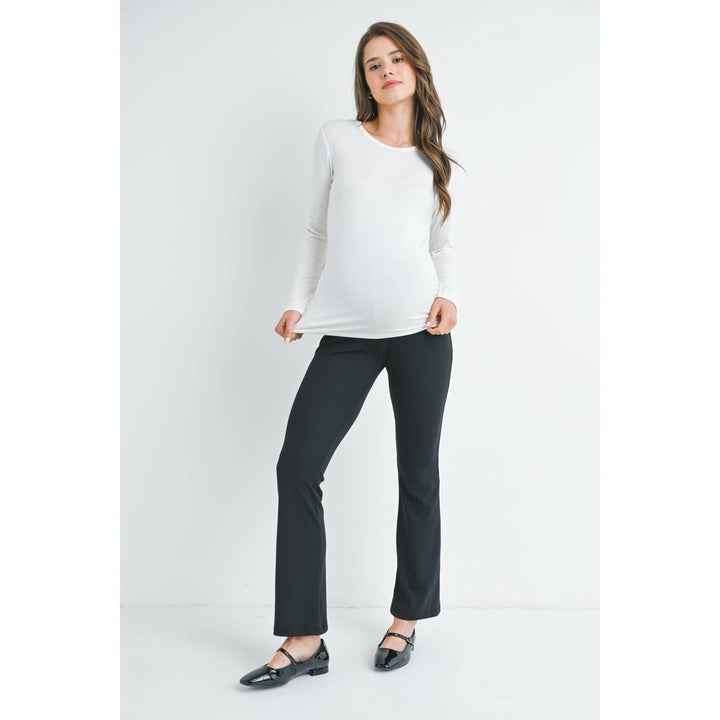 pantalon maternité taille élastique noir Hello Miz Mlle et Coco