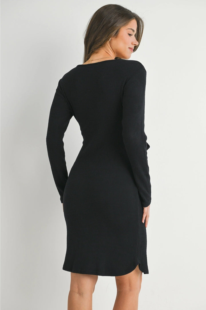 robe noir côtelé maternite Hello Miz Mlle et Coco