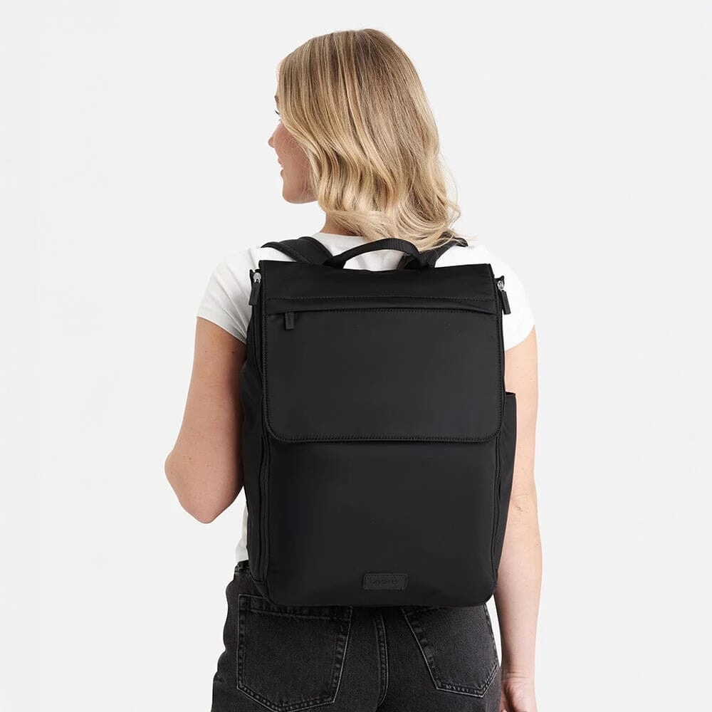 sac à dos maternité nylon noir Kendall Lambert Mlle et Coco